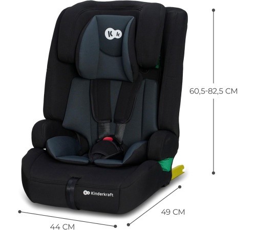 Детское автокресло Kinderkraft Safety Fix 2 I-Size Black (KCSAFI02BLK0000)