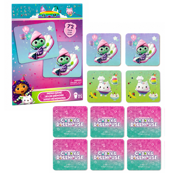 Настольная игра «Memo: Gabby’s Dollhouse»