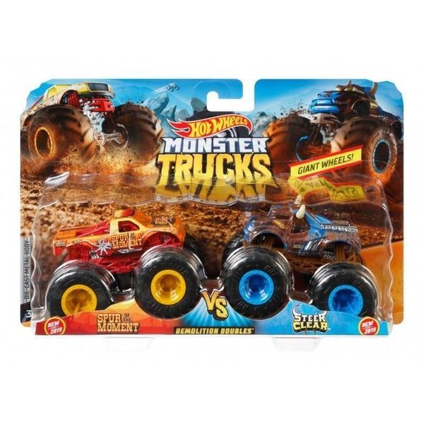 Hot Wheels "Monster Trucks" Набор из 2 машинок-внедорожников (в асс.)