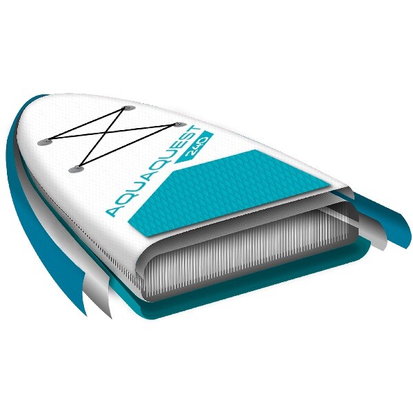 INTEX Доска для сап сёрфинга – SUP-доска «Aqua Quest 240» 244x76x13 см, насос, весло, сумка, 8+, до 90 кг