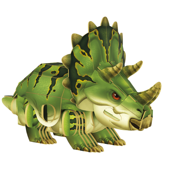 3D-пазл Triceratops – Увлекательное путешествие в мир динозавров, 61 элемент