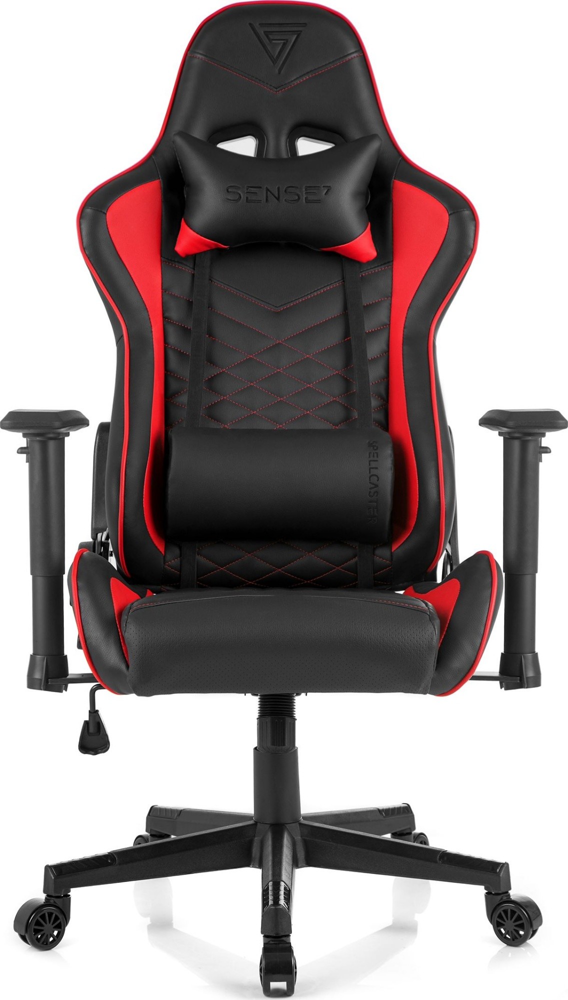Геймерское кресло Sense7 Spellcaster Black and Red