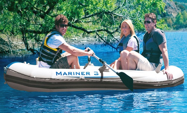 INTEX Надувная лодка “Mariner 3” с веслами и насосом, 297x127x46 см, до 400 кг