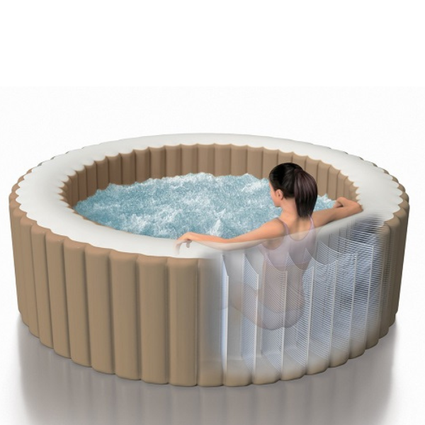 INTEX Надувной СПА джакузи “Bubble Massage” 196х71см, 795Л, 4-х местный