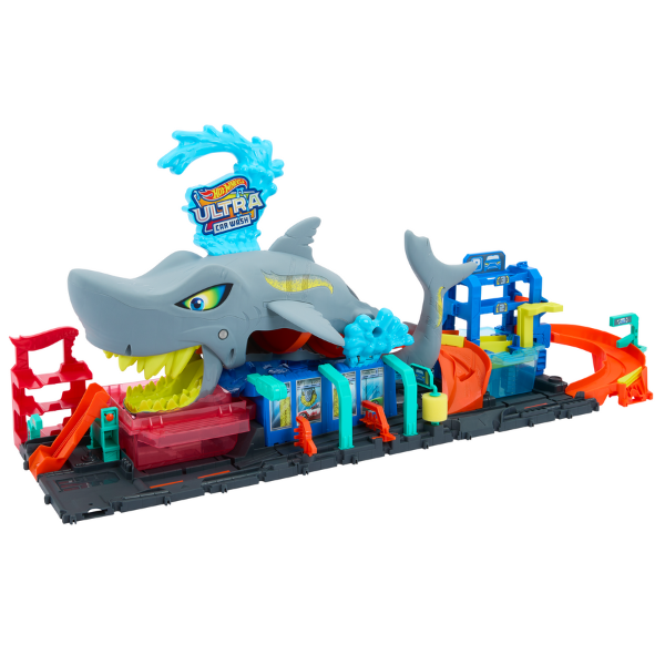 Hot Wheels City Ultra Shark Car Wash Track Игровой набор в ассортименте