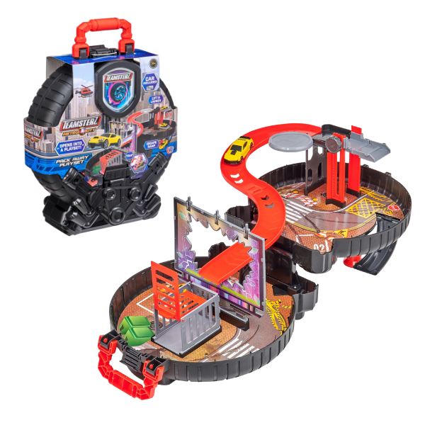 Игровой набор: «Packaway Wheel» с 1 машинкой Teamsterz