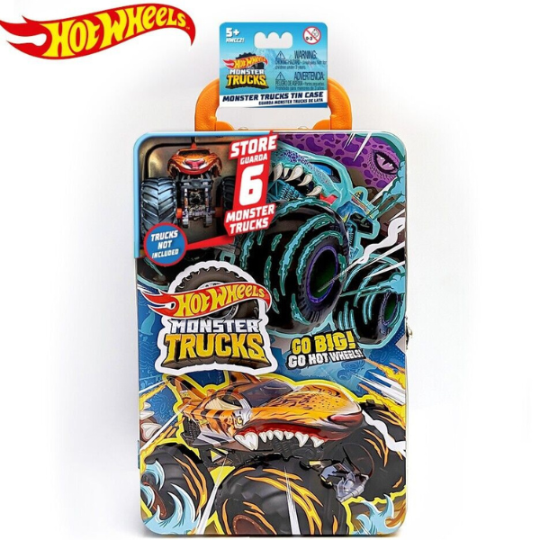 Hot Wheels Контейнер для хранения 6 машинок серии Monster Trucks