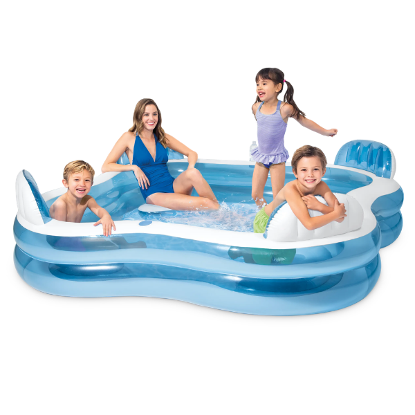 INTEX Семейный надувной бассейн 229x229x66 см, 990 Л, 3+