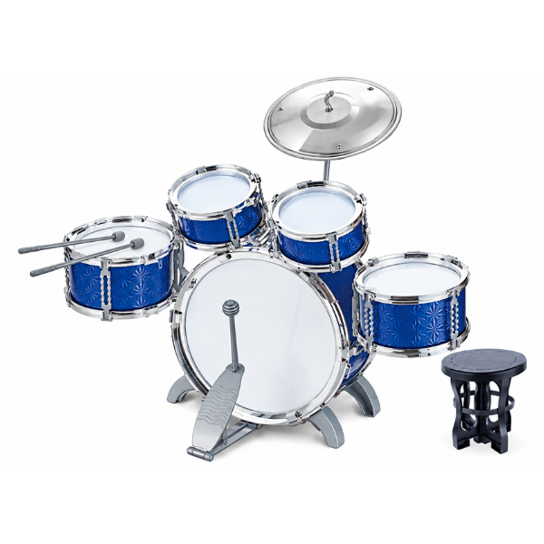 #01 Детская барабанная установка Jazz Drums со стульчиком, 64 см