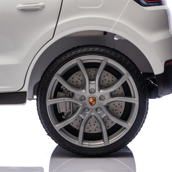 Машина Porsche Cayenne, Аккумулятор 12V7Ah, 2 мотора 25W, EVA колеса, кожаные сидения