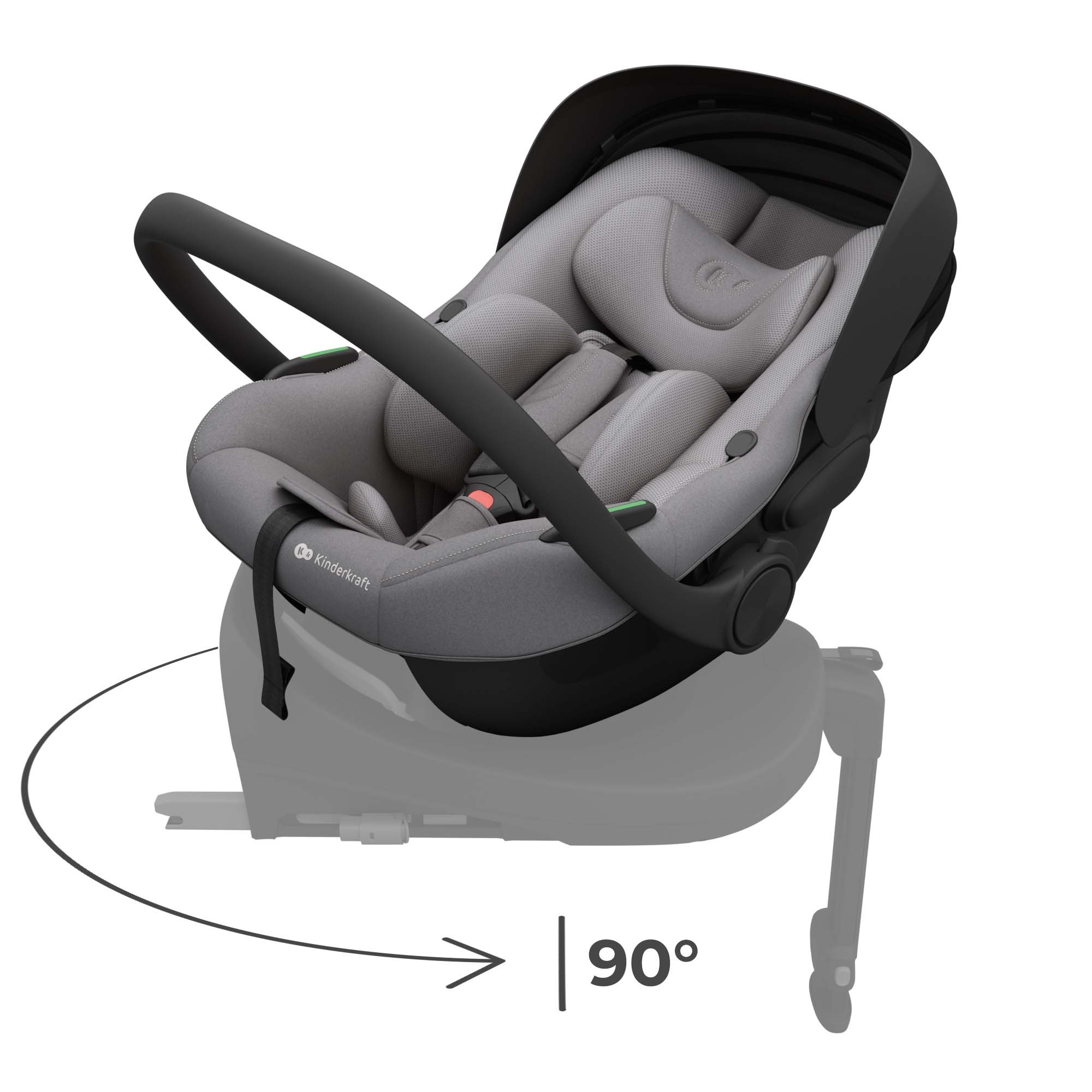 Детское автокресло Kinderkraft I-Light Cool Grey (KCILIT00GRY0000)
