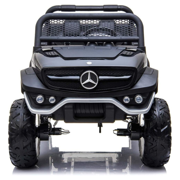 Машина Mercedes-Benz Unimog, Аккумулятор 12V14Ah, 4 мотора 60W, EVA колеса, кожаные сидения