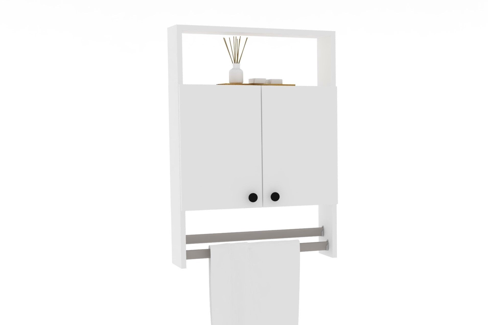 Шкаф для ванной Hanah Home Ela White