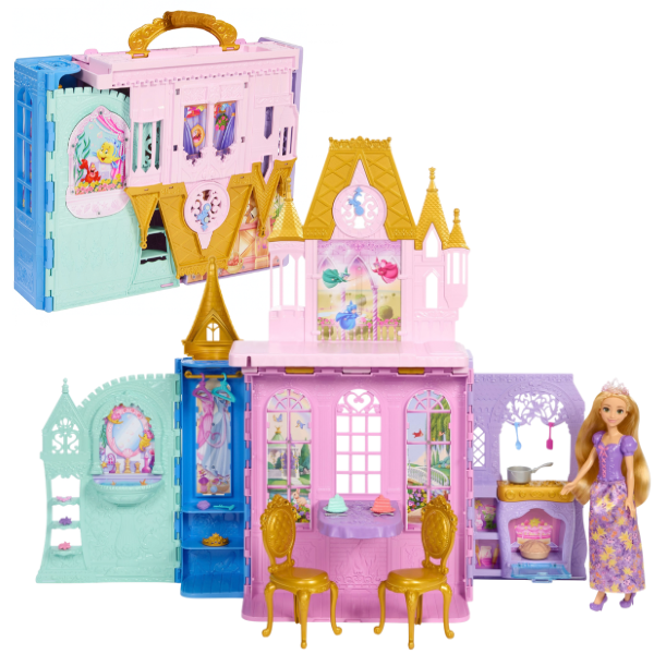 Игровой набор Disney Princess «Замок принцесс» с куклой Рапунцель и аксессуарами