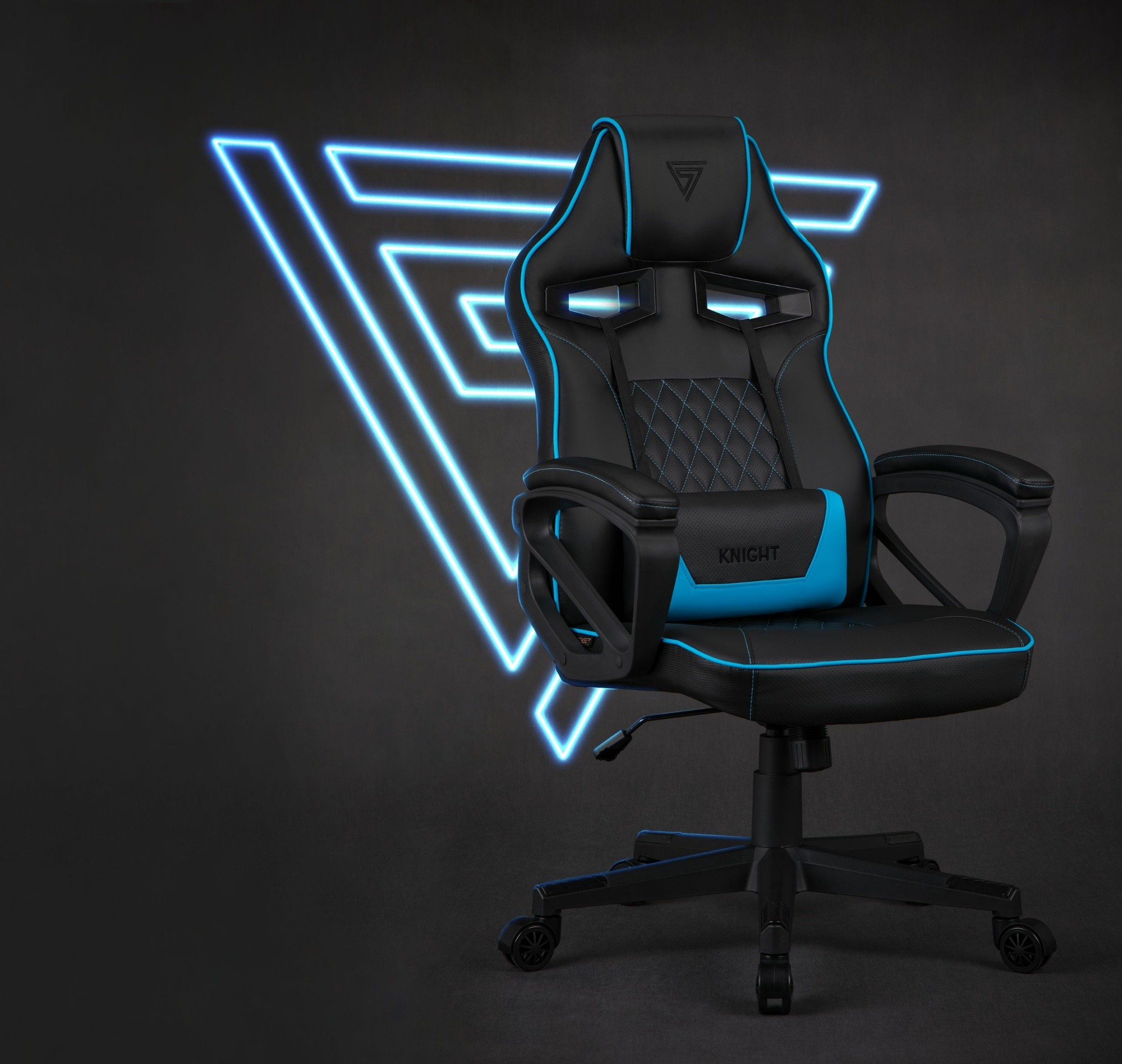 Геймерское кресло Sense7 Knight Black and Blue