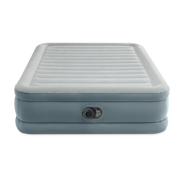 INTEX Надувная кровать «Velur Queen Premium Comfort» 152х203х46 см, встр.нас. 220В, до 272 кг