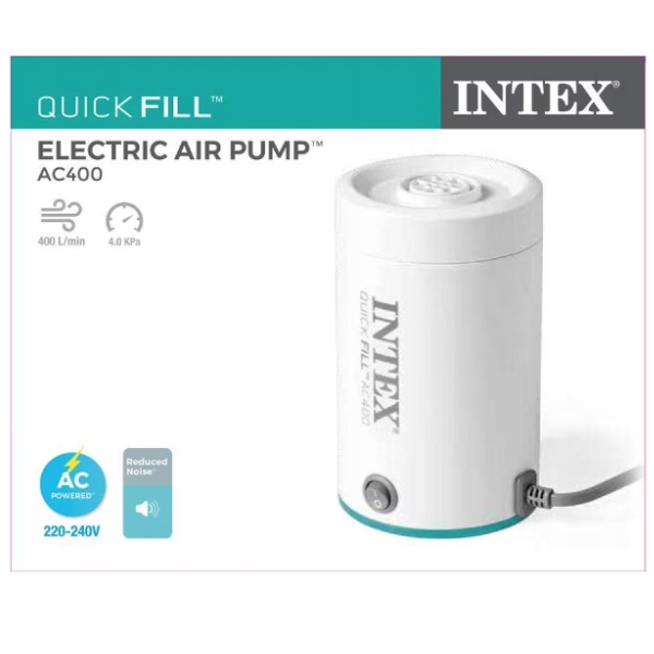 INTEX Насос электрический “QuickFill AC400” 220V, 2 насадки