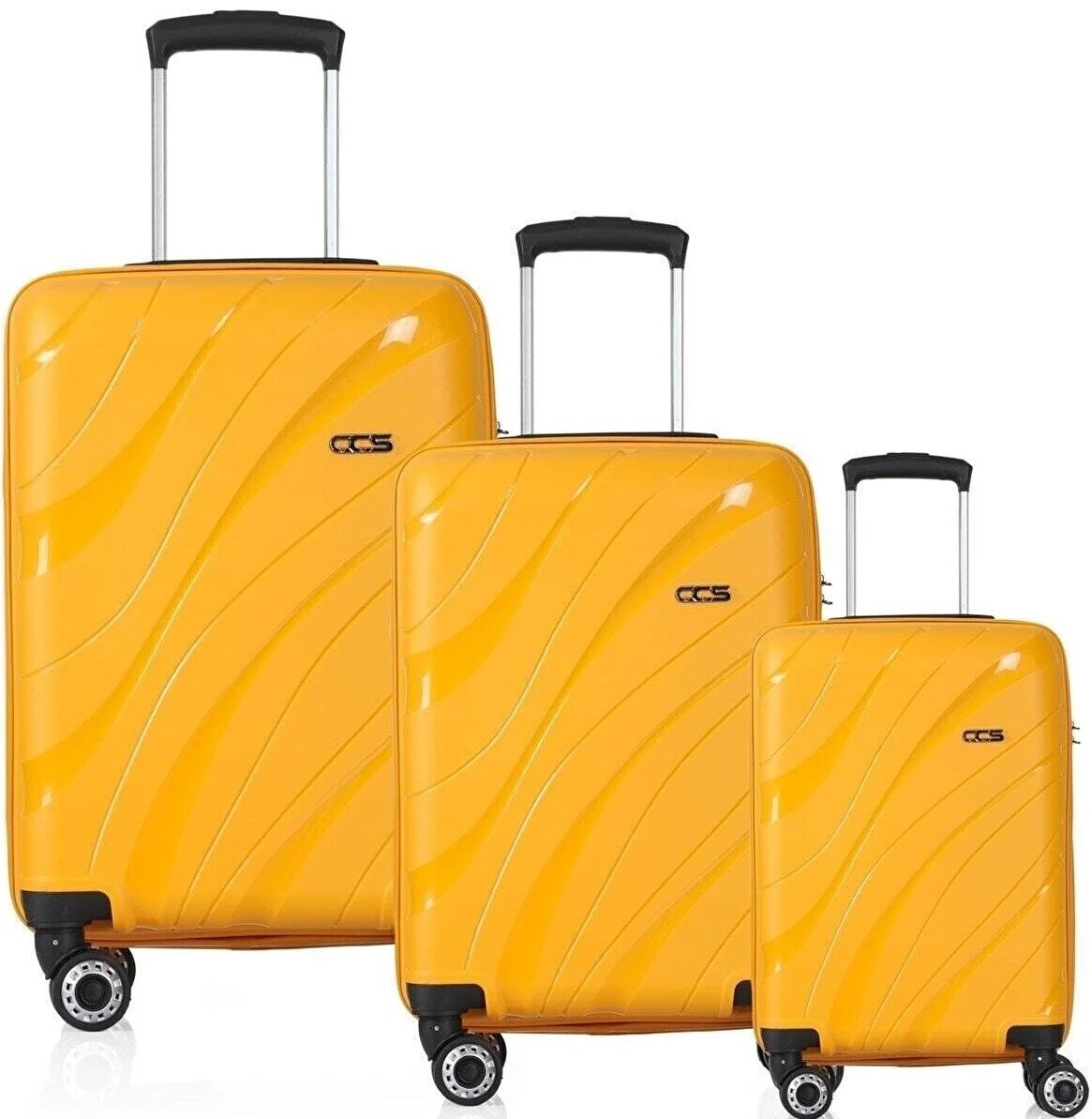 Комплект чемоданов CCS 5223 Set Yellow