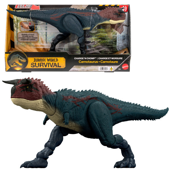 Интерактивный динозавр Jurassic World «Карнотавр: Беги и Кусай»
