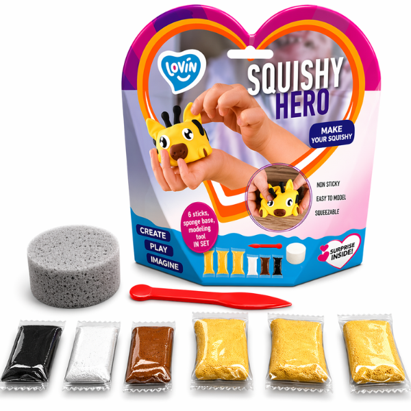Набор воздушного пластилина Air clay «Squishy: Жираф», 6шт. х 5г.