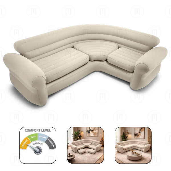 INTEX Надувной-угловой диван «Corner Sofa» 257x203x76 см