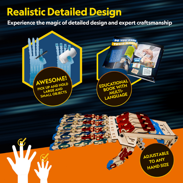 STEM Series 3D-пазл «Роботизированная рука» — изучаем механику и робототехнику