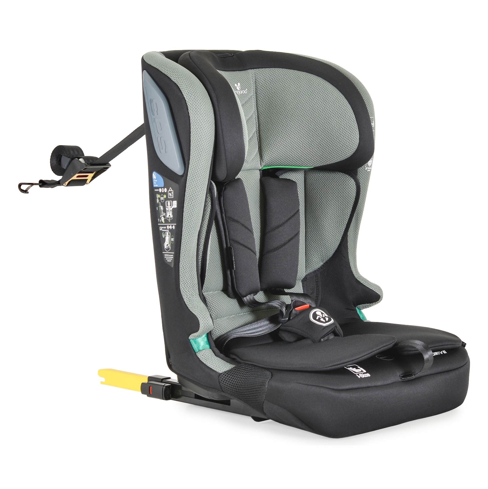 Детское автокресло Cangaroo iDrive Twill Green