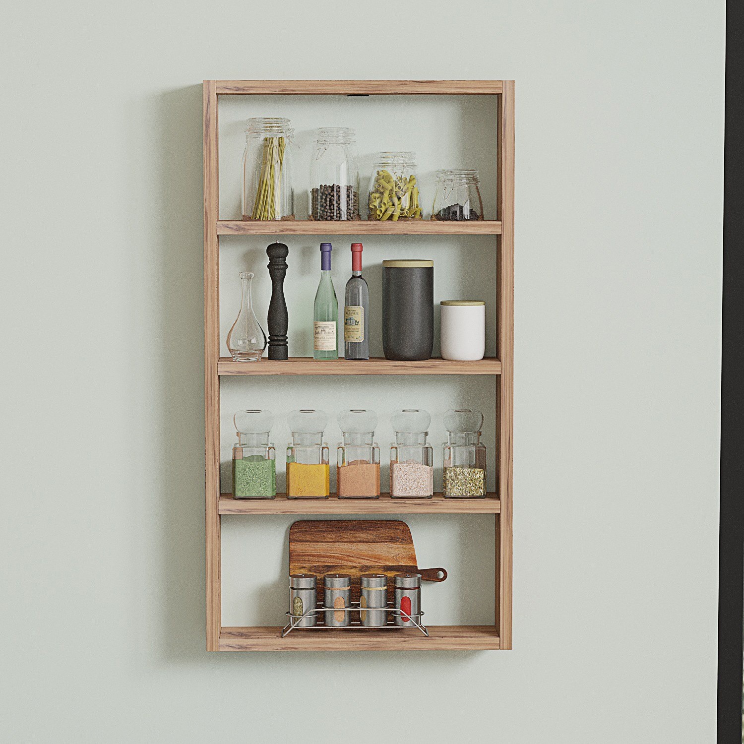 Настенная полка Hanah Home Quatro Atlantic Pine