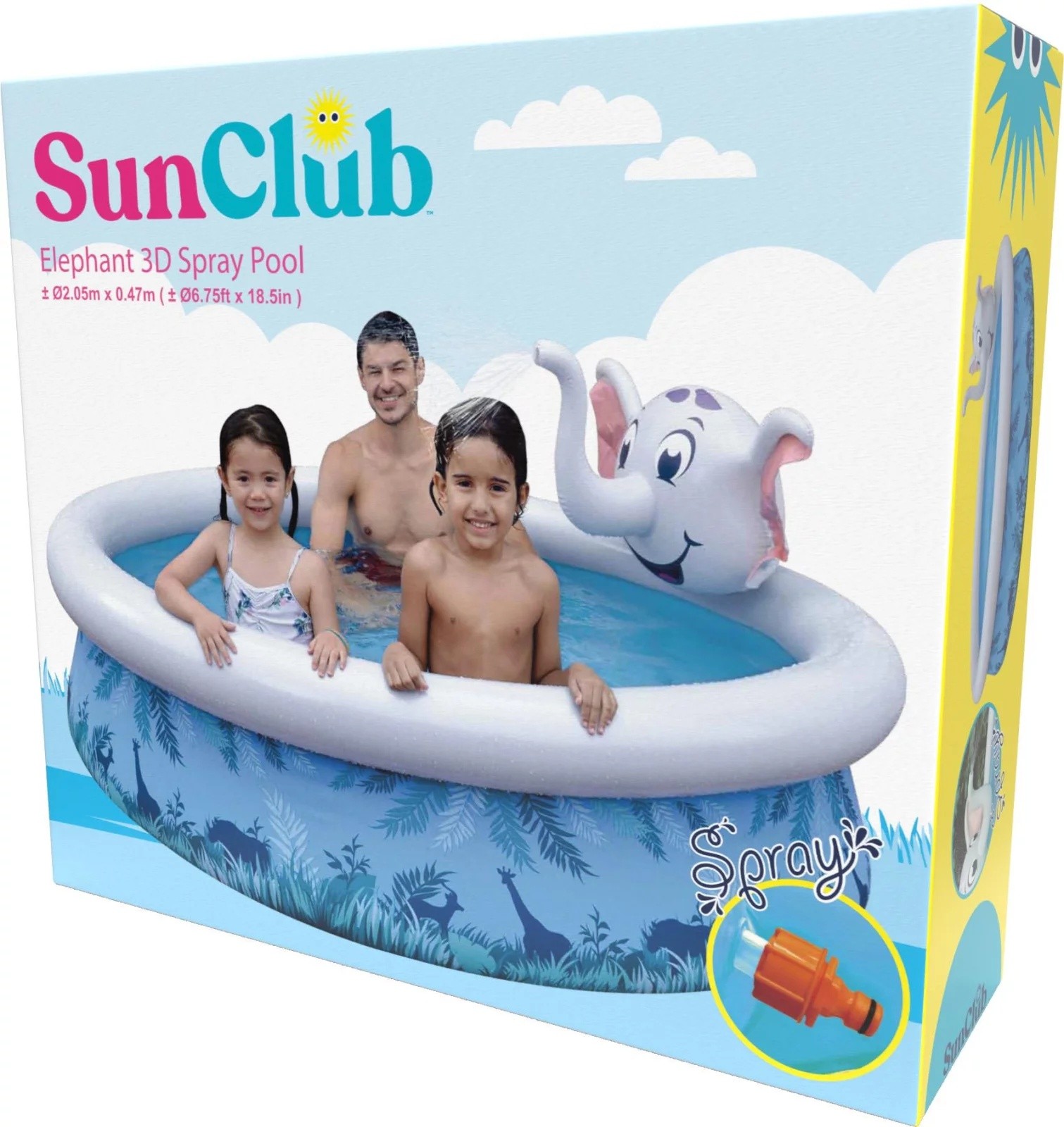 Детские бассейн с фонтаном SunClub Elephant 3D Spray (17821)