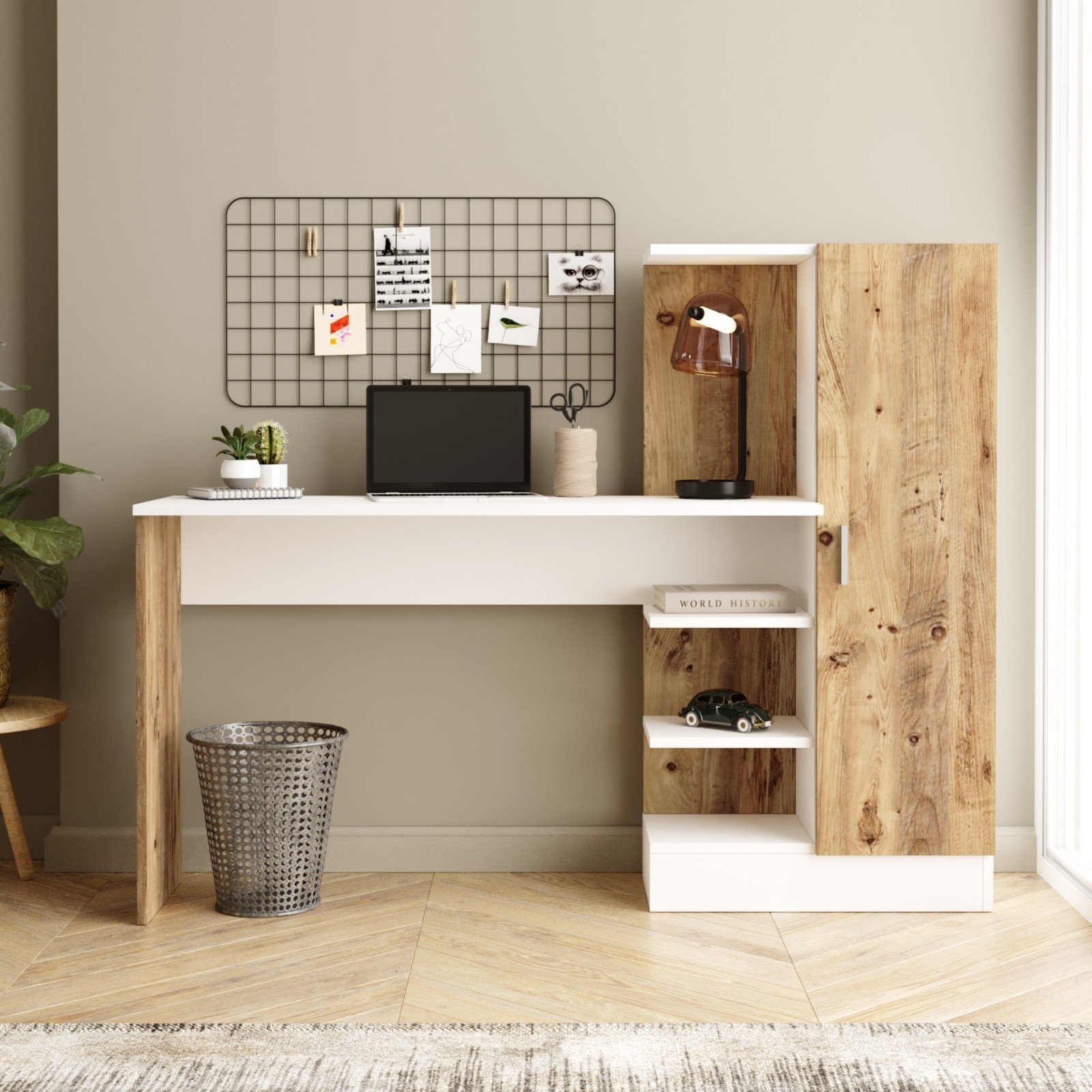Письменный стол Hanah Home Ct2-Aw Atlantic Pine White