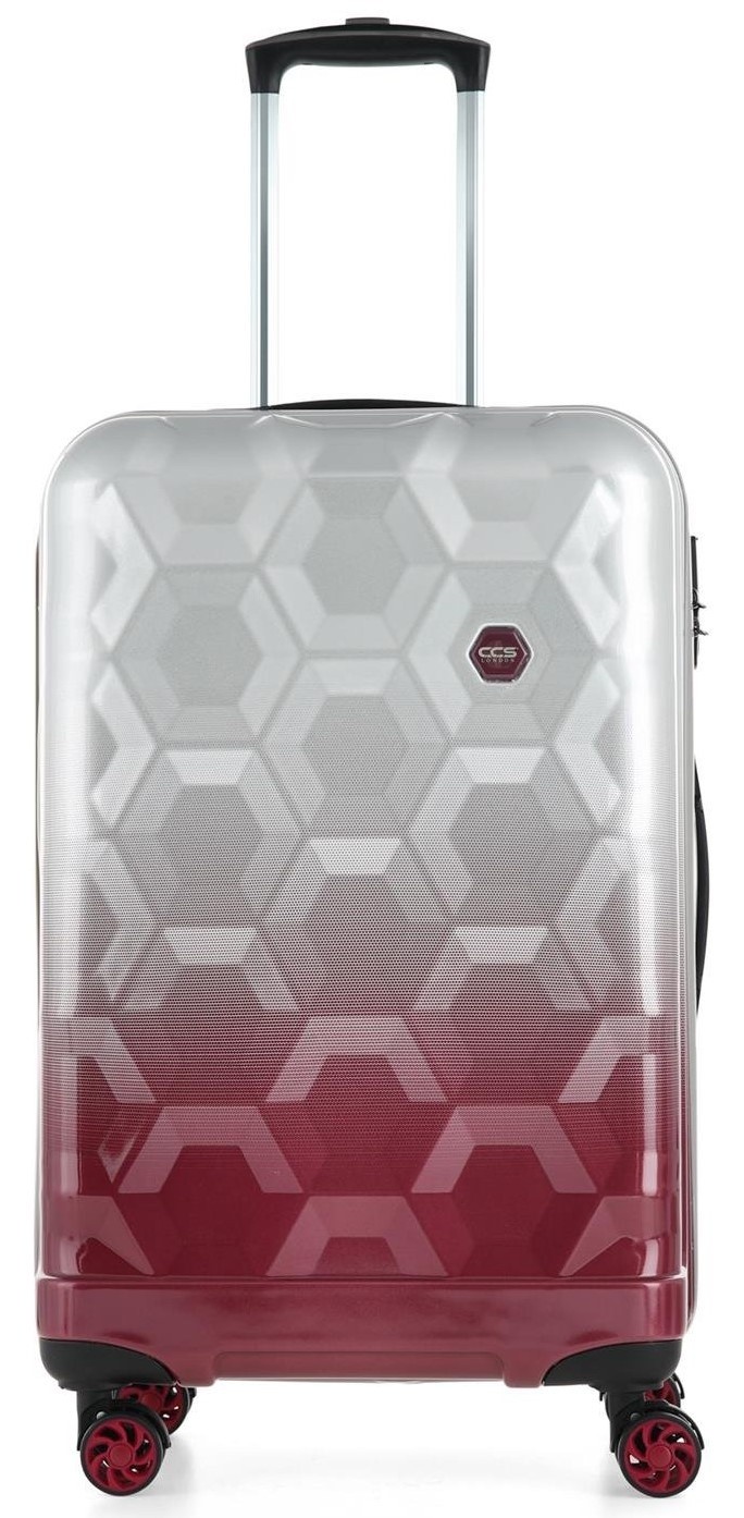 Чемодан CCS 5226 S Grey/Burgundy