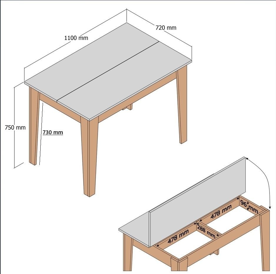 Обеденный стол Hanah Home Kiev 507