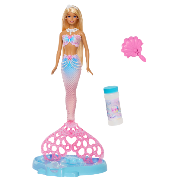 Кукла Barbie «Сверкающая русалка», с функцией создания мыльных пузырей