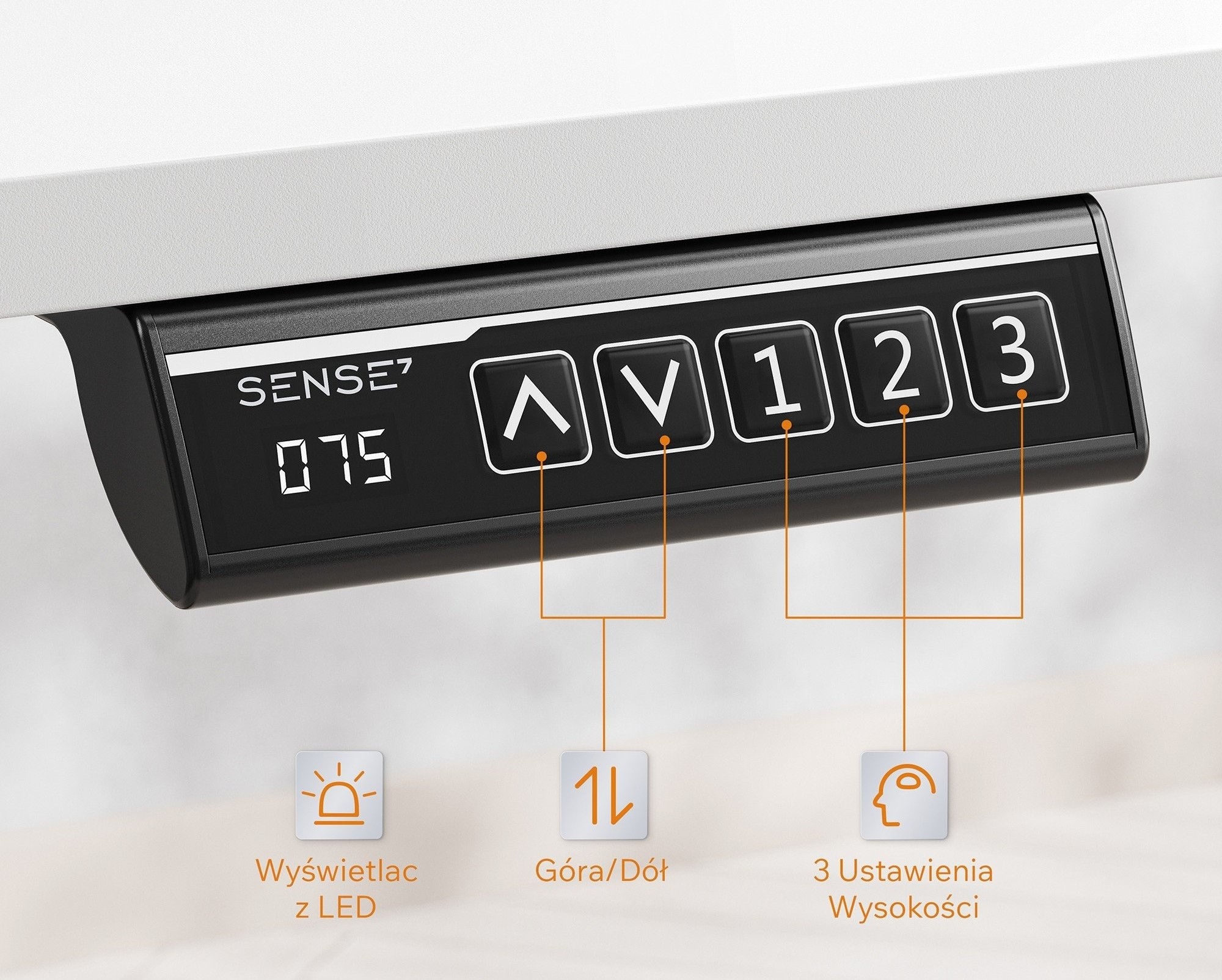 Письменный стол Sense7 Nojo Light 140x70 White