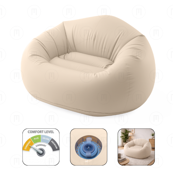 INTEX Кресло 137x127x74см BEANLESS BAG