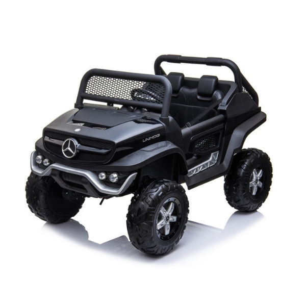 Машина Mercedes-Benz Unimog, Аккумулятор 12V14Ah, 4 мотора 60W, EVA колеса, кожаные сидения