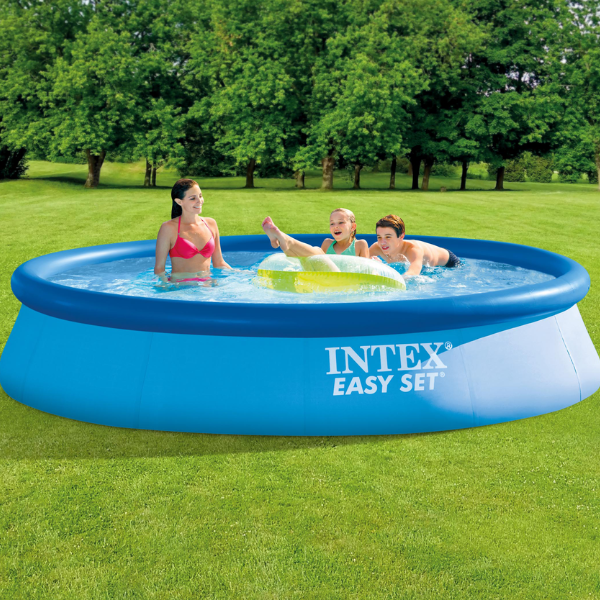 INTEX Надувной бассейн Easy Set с фильтрующим насосом 457×84 см, 9792 Л см