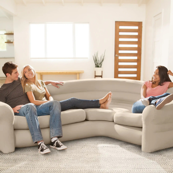 INTEX Надувной-угловой диван «Corner Sofa» 257x203x76 см
