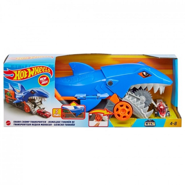 Hot Wheels Грузовик-транспортер «Акулья пасть»