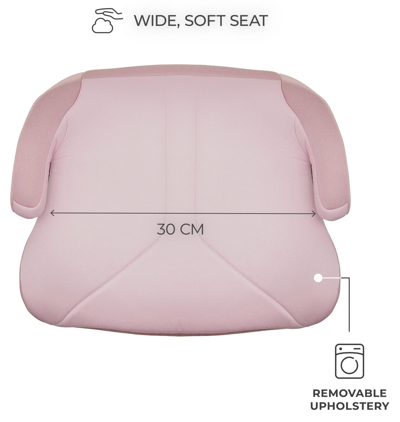 Детское автокресло-бустер Kinderkraft I-Boost 2 i-Size Pink (KCIBOO02PNK0000)