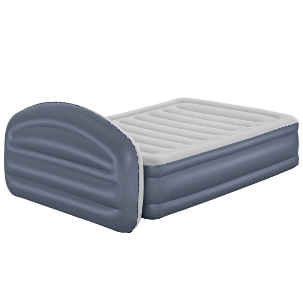 Bestway Надувной матрас со встроенным электронасосом 220 V и изголовьем, 229х152х84см