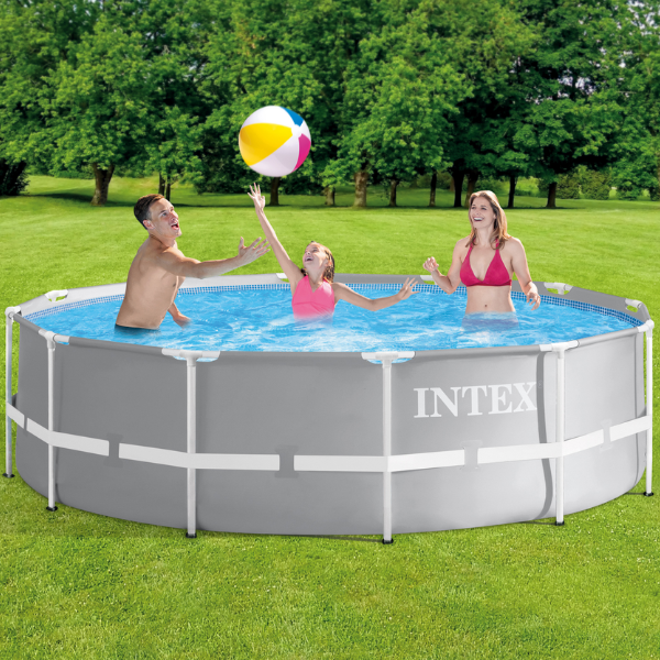 INTEX Бассейн PRISM FRAME PREMIUM 427×107см, 12706Л, металлический каркас, с фильтрующим насосом