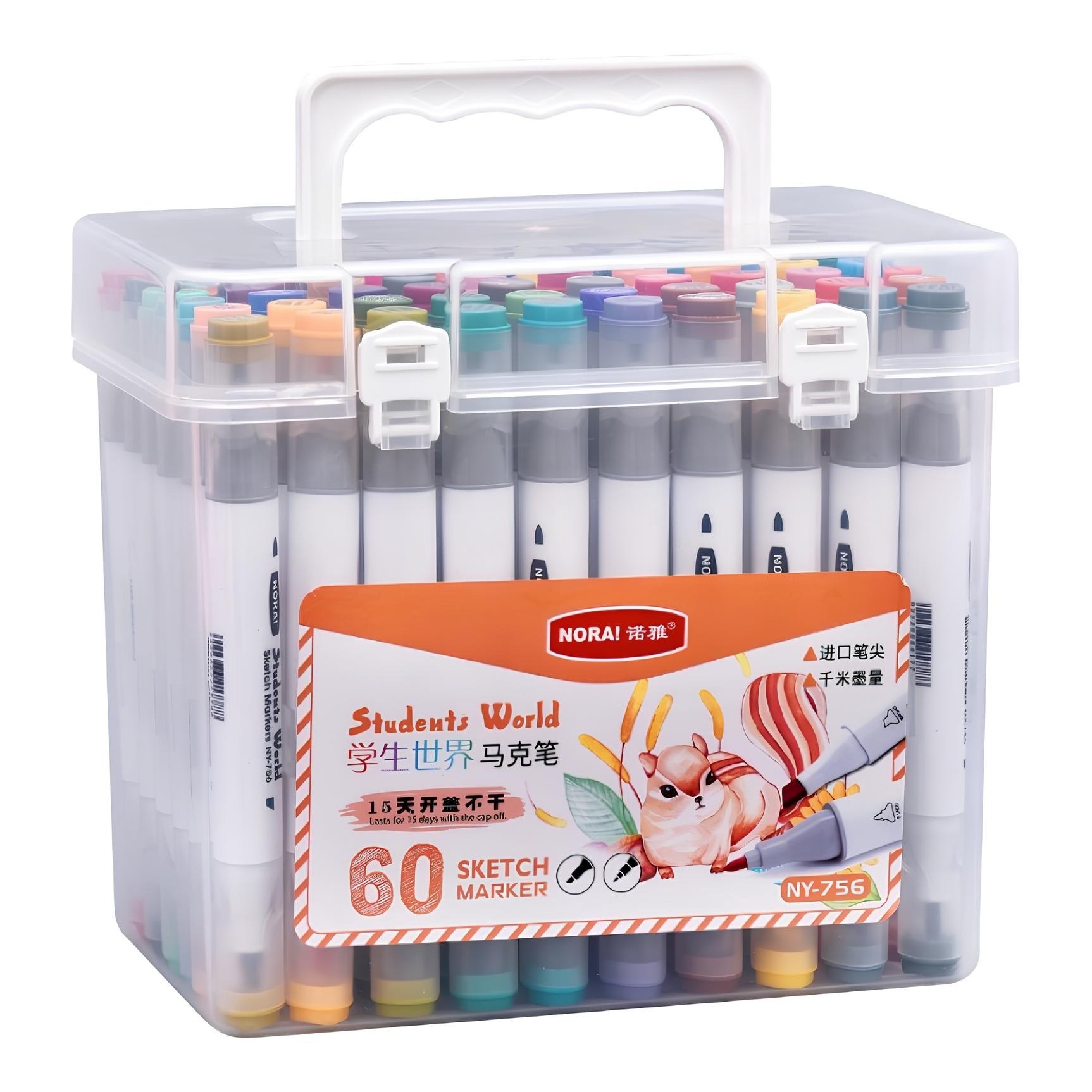 Набор фломастеров 4Play Students World 60pcs