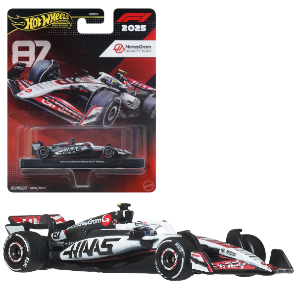 Коллекционная машинка Hot Wheels Premium «Haas: Oliver Bearman #87», 1:64