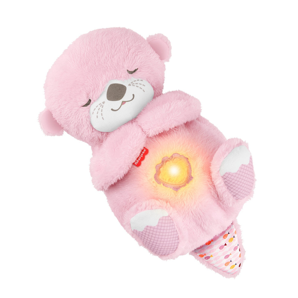 Плюшевая игрушка «Выдра» от Fisher-Price, со светом и звуком, розовая