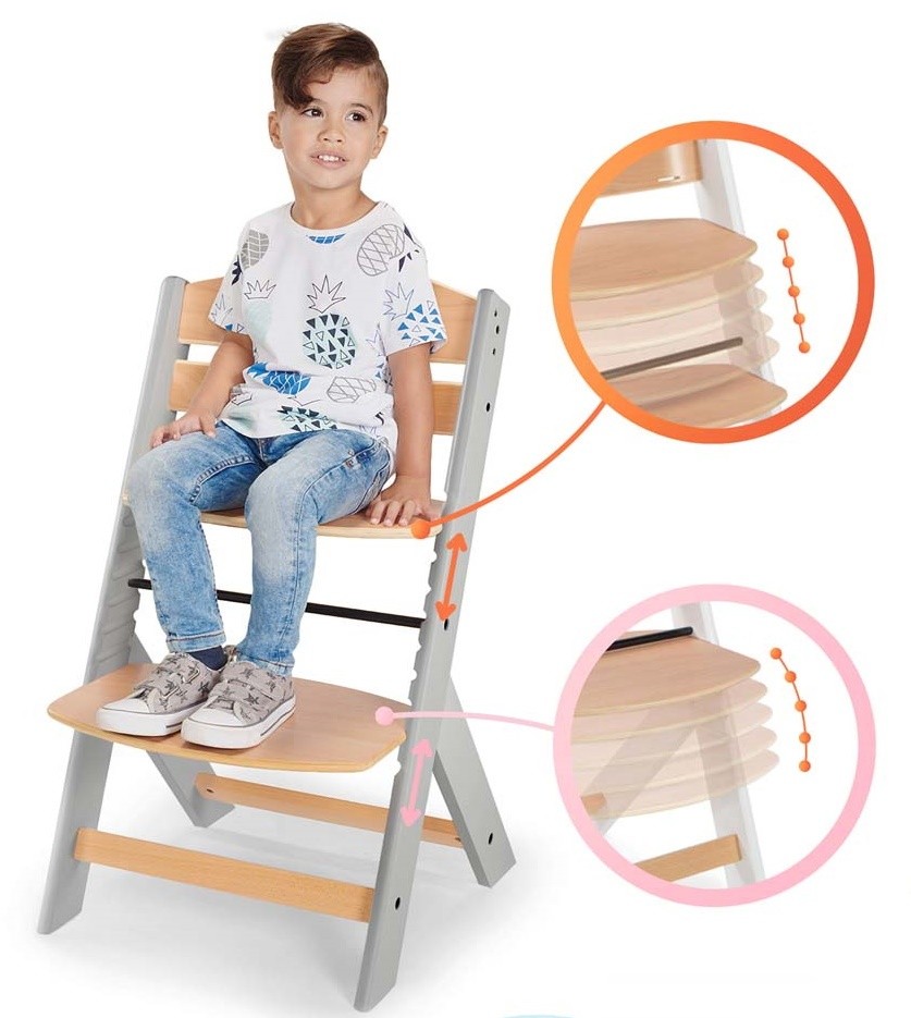 Стульчик для кормления Kinderkraft Enock Grey (KHENOC0PGRY0000)