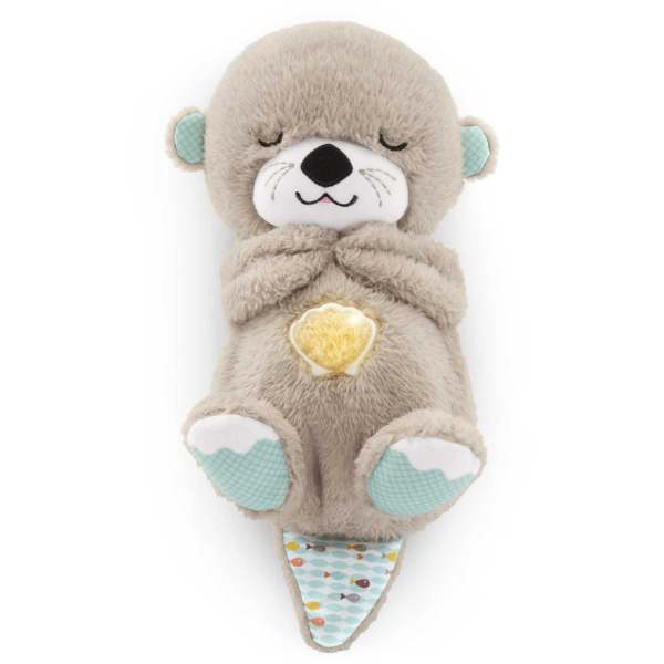 Плюшевый звуковой малыш-выдра Fisher-Price успокой и прижмись