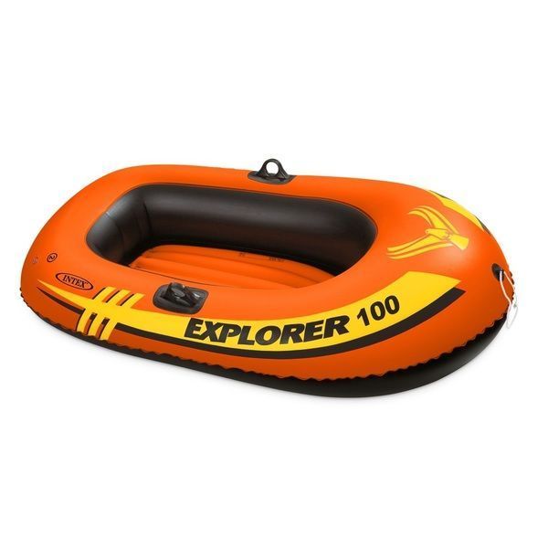 INTEX Надувная лодка «Explorer 100», 147x84x36 см, до 55кг, 6+