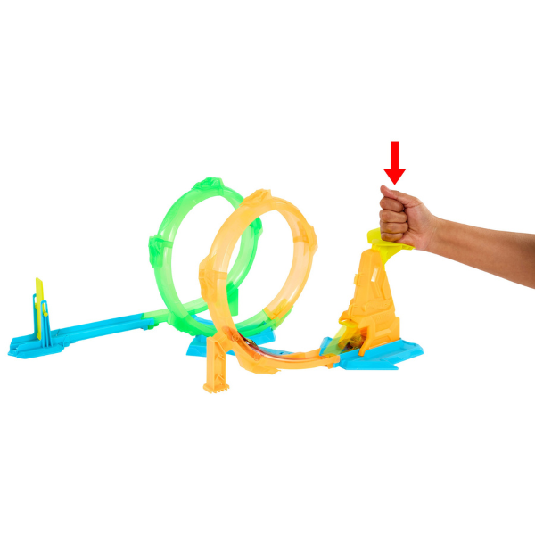 Трек Hot Wheels Neon Speeders «Двойная петля»