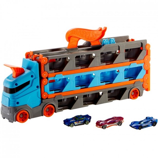 Hot Wheels Грузовик-транспортер «Супергонки»